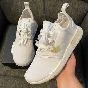 NWT adidas NMD in white gold grey